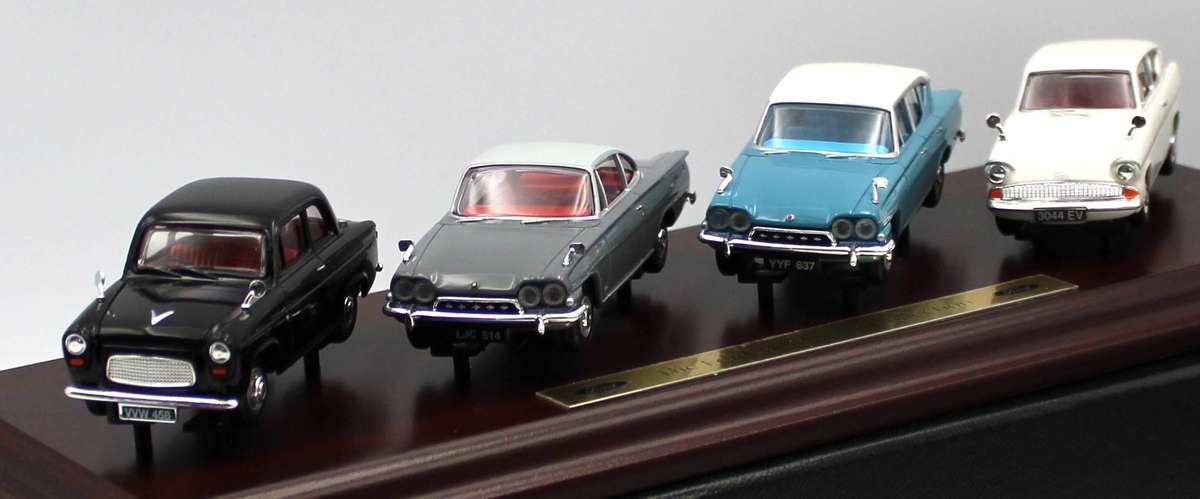 LLEDO VANGUARDS - THE FORD MILLENIUM SET - FD1004 - CAPRI, CLASSIC, ANGLIA & 100E - LIMITED EDITION