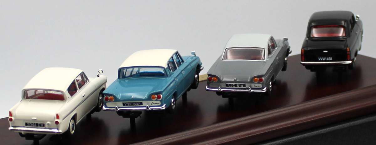 LLEDO VANGUARDS - THE FORD MILLENIUM SET - FD1004 - CAPRI, CLASSIC, ANGLIA & 100E - LIMITED EDITION