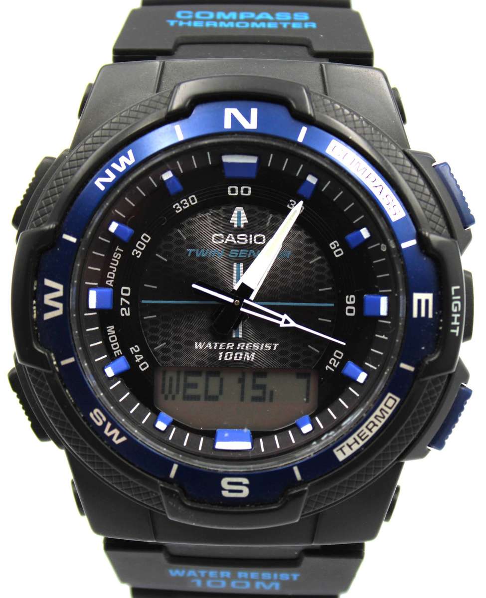 CASIO ILLUMINATOR SGW-500H WATCH - TWIN SENSOR, COMPASS & TEMPERATURE - VERY GOOD CONDITION