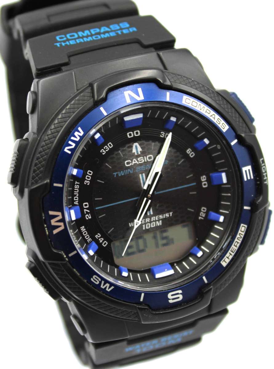 CASIO ILLUMINATOR SGW-500H WATCH - TWIN SENSOR, COMPASS & TEMPERATURE - VERY GOOD CONDITION