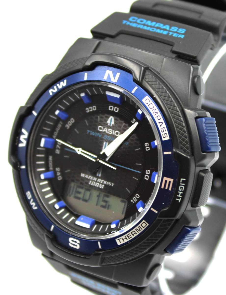 CASIO ILLUMINATOR SGW-500H WATCH - TWIN SENSOR, COMPASS & TEMPERATURE - VERY GOOD CONDITION