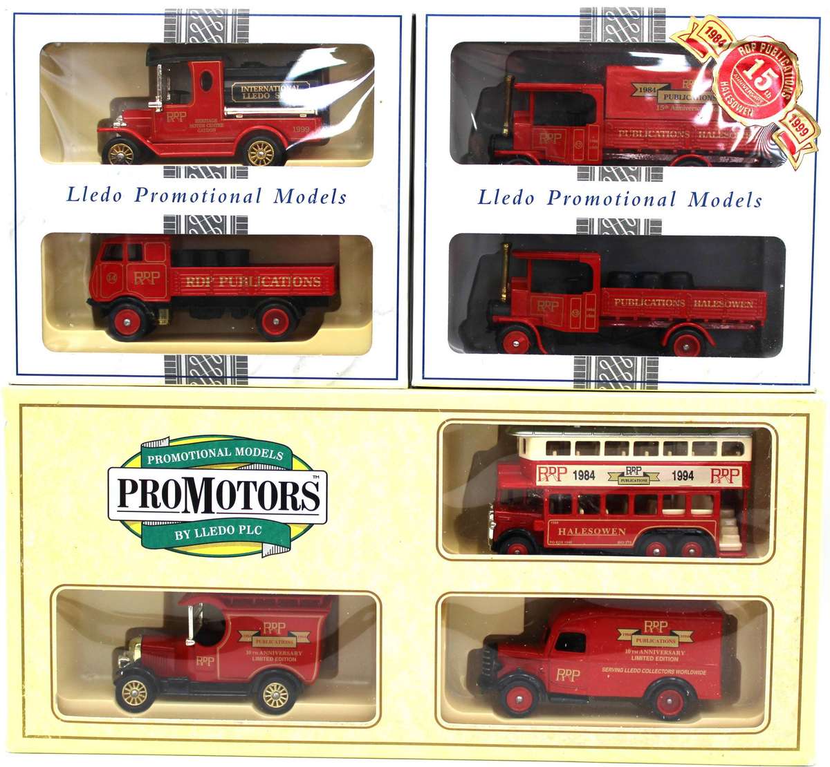 LLEDO DIECAST - 3X RDP PUBLICATIONS PROMOTIONAL SETS incl. LIMITED EDITION