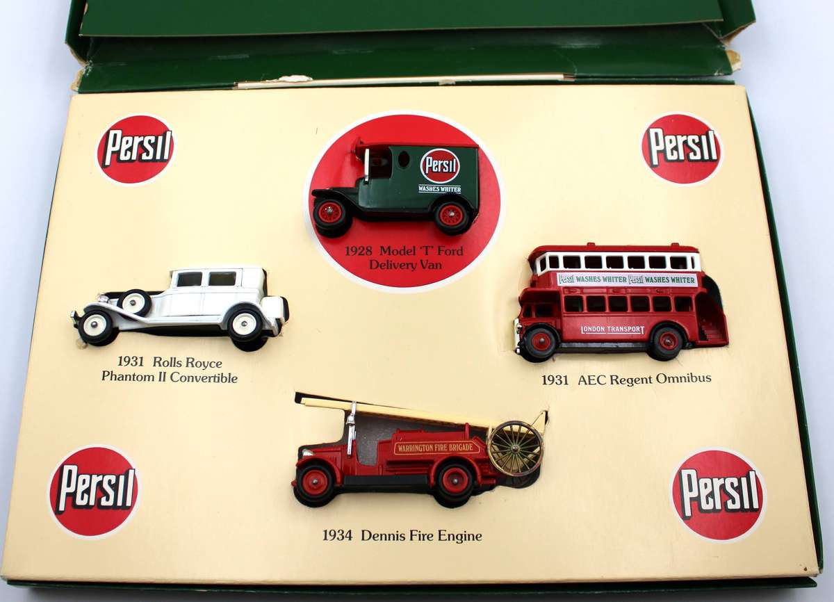 LLEDO DIECAST - SCARCE! 4-PIECE PERSIL VINTAGE COLLECTION SET