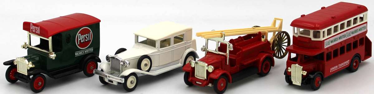 LLEDO DIECAST - SCARCE! 4-PIECE PERSIL VINTAGE COLLECTION SET