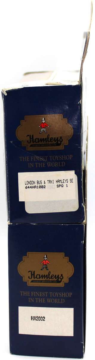 LLEDO DIECAST - 2X LONDON HAMLEY'S SETS - HA1002 & HA2002 - BUSES, FIRE ENGINE, AUSTIN TAXI