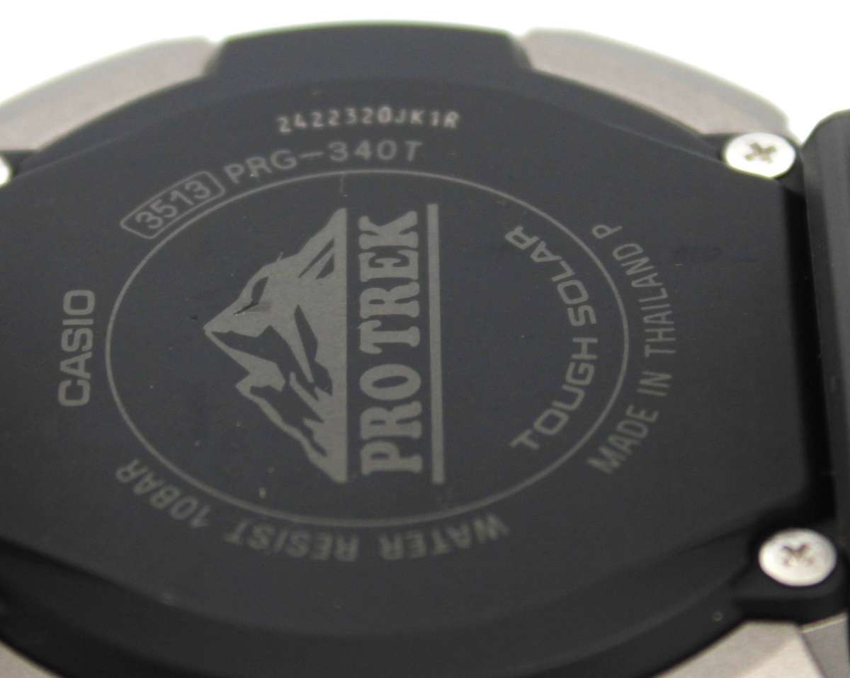 CASIO PRO TREK TITANIUM TOUGH SOLAR PRG-340T-7CR WATCH - AS NEW!