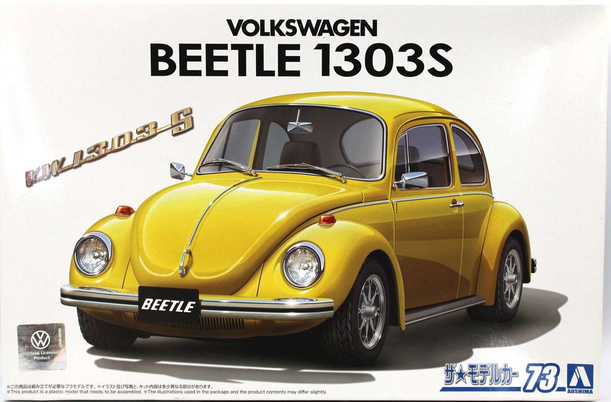 AOSHIMA - 1973 VW Beetle 1303S - VOLKSWAGEN MODEL KIT - 06130