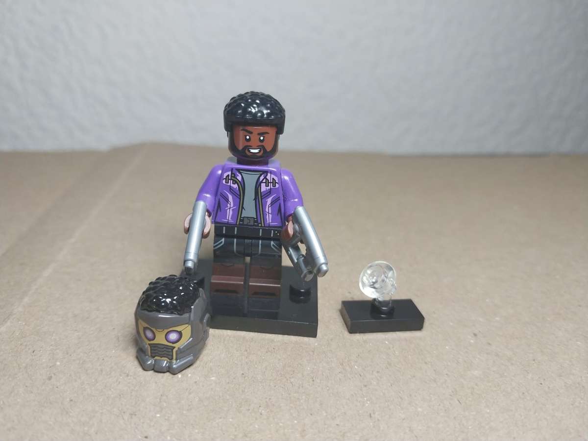 LEGO T'Challa Star-Lord, Marvel Studios, Series 1 (Complete Set with Stand and Accessories)