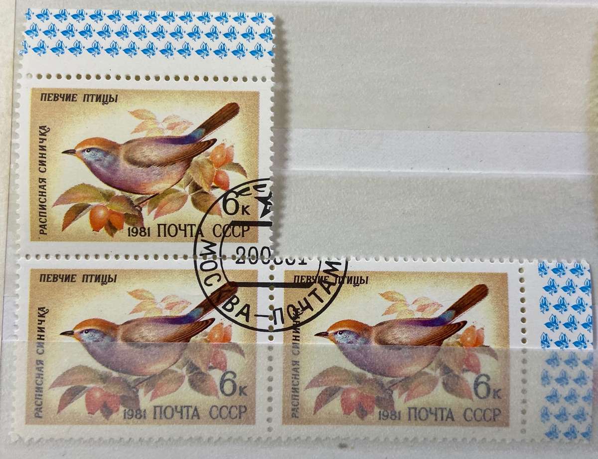 RUSSIA - DUCKS & BIRDS - x 10 stamps Used.