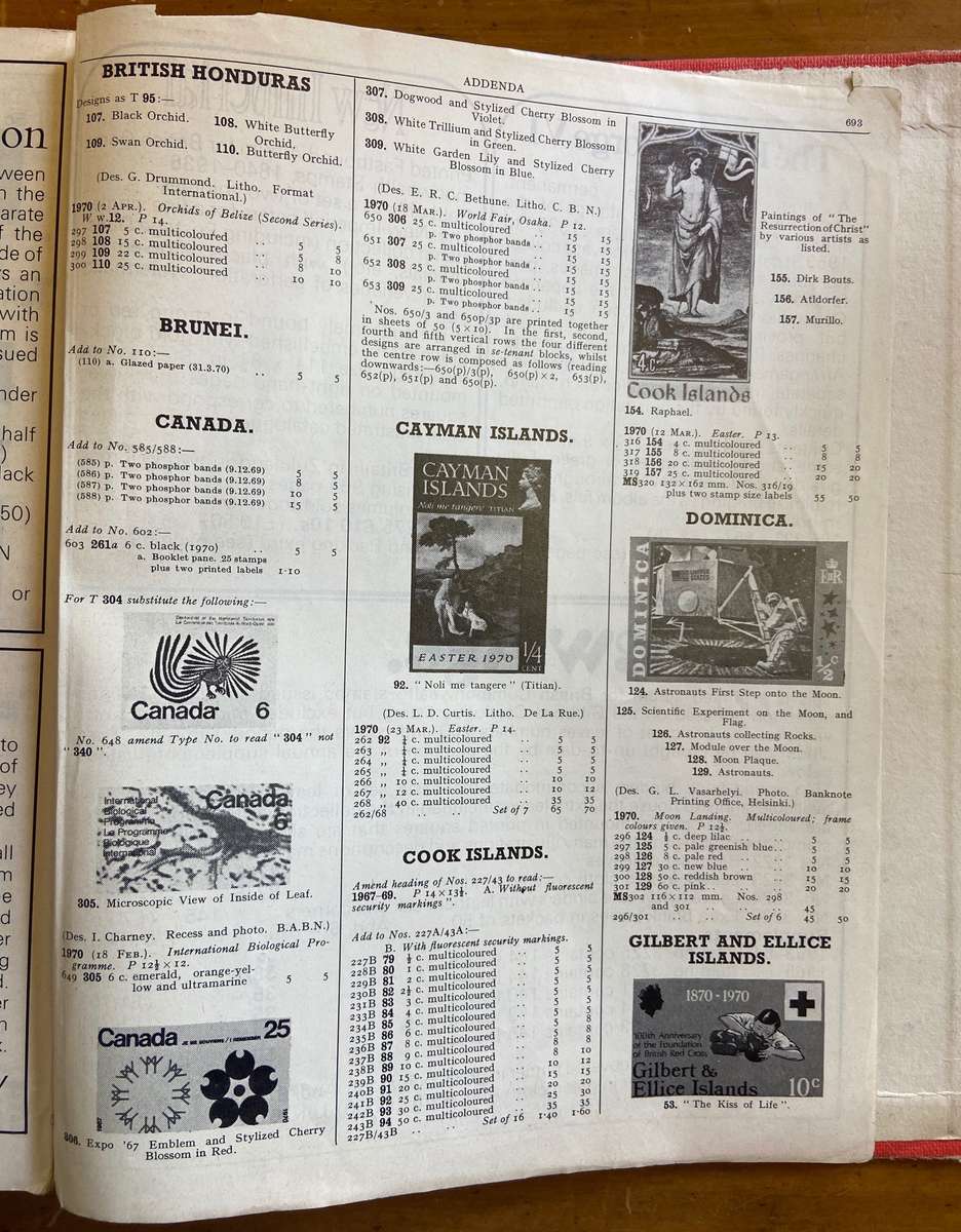 Stanley Gibbons British Commonwealth Stamp Catalogue 1971 - 694 pages