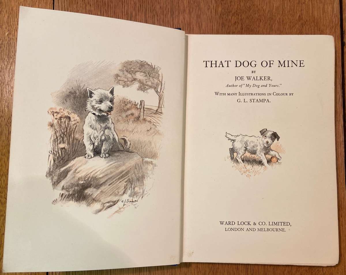 THAT DOG OF MINE - JOE WALKER - 1930 - 1st EDITION - ILLUSTRATED