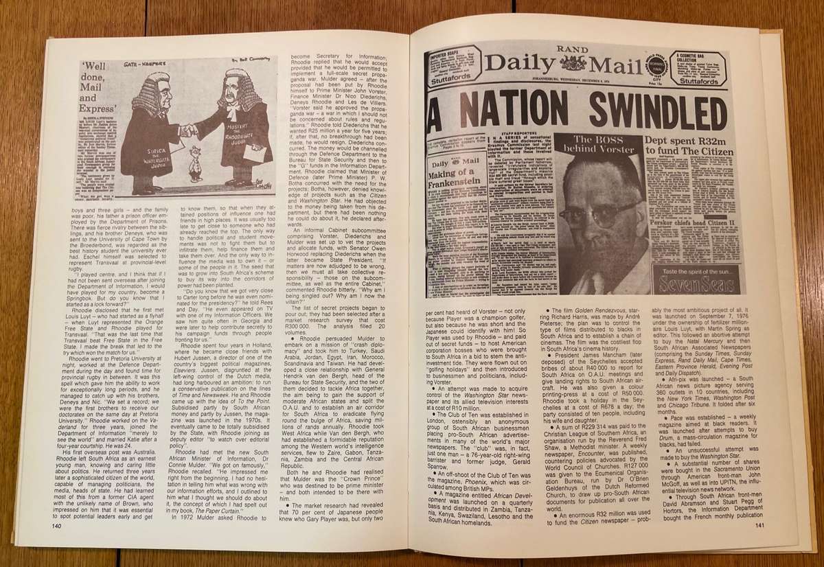 A Newspaper History of SOUTH AFRICA - VIC ALHADEFF - 1988 - 3rd Impression Verwoerd Transvaal.