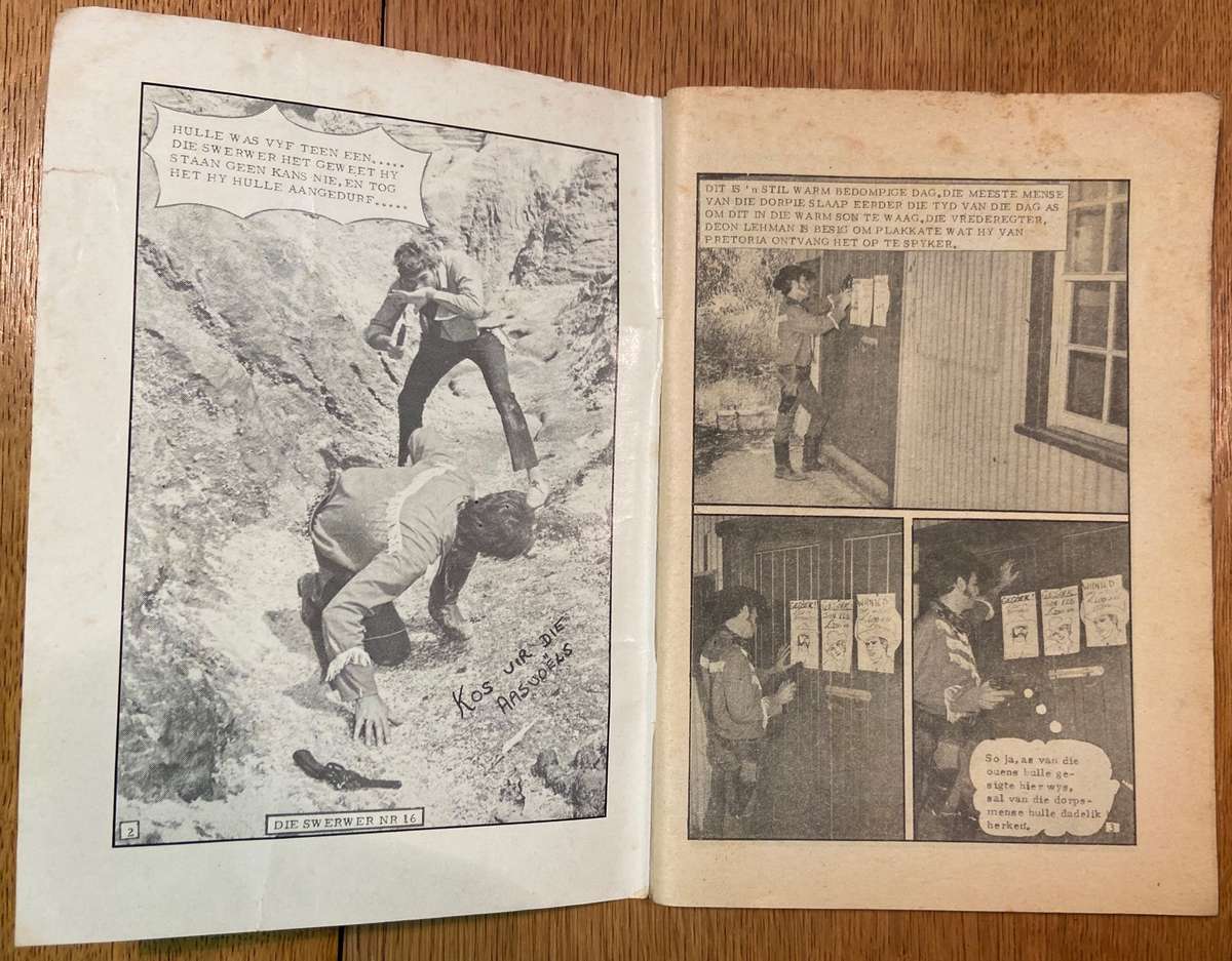 DIE SWERWER - KOS VIR DIE AASVOELS - NO. 16 - PHOTO COMIC STORY - FOTO VERHAAL