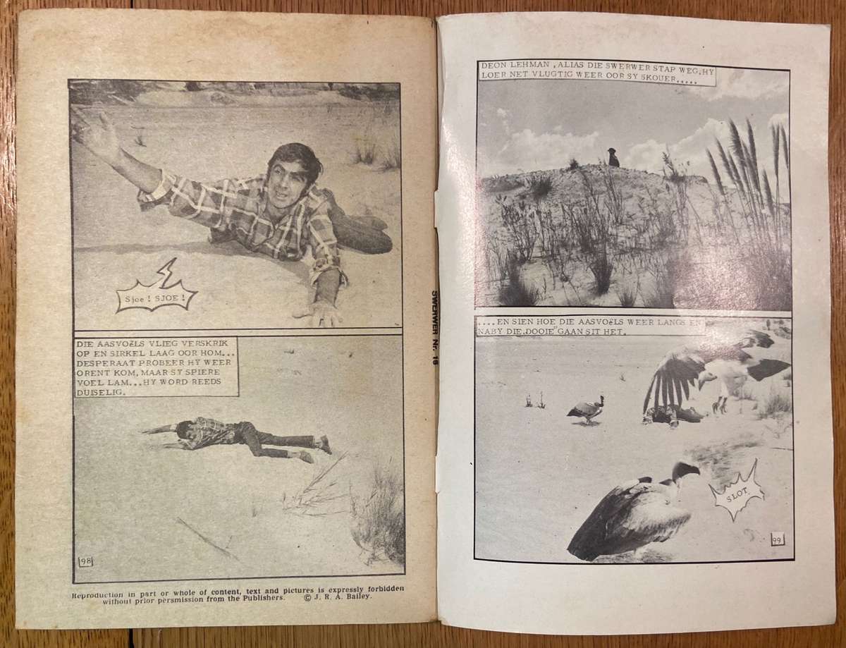 DIE SWERWER - KOS VIR DIE AASVOELS - NO. 16 - PHOTO COMIC STORY - FOTO VERHAAL