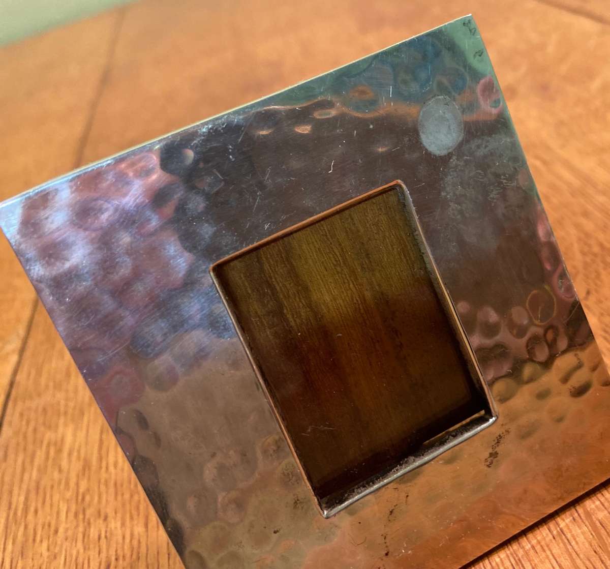 Silvered Table PICTURE FRAME  SMALL  MADE IN INDIA  Wooden back & hinge.