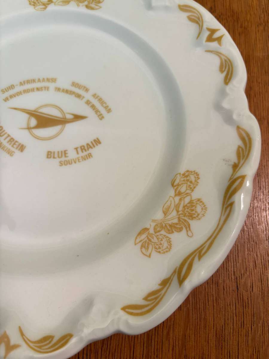 BLUE TRAIN SOUVENIR SIDE PLATE PROTEAS
