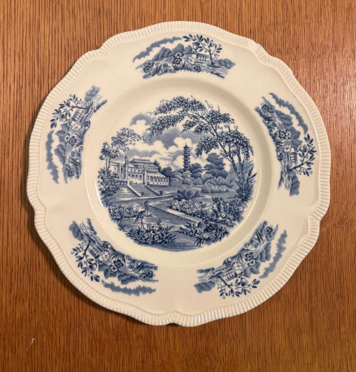 JOHNSON BROTHERS SIDE PLATE ENGLISH GARDENS BLUE AND WHITE