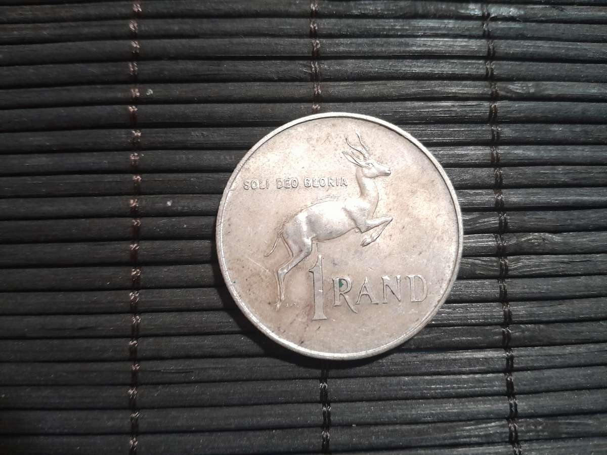1966 Pure Silver  Jan van Riebeeck One Rand Coin - Not Cleaned or Alterred