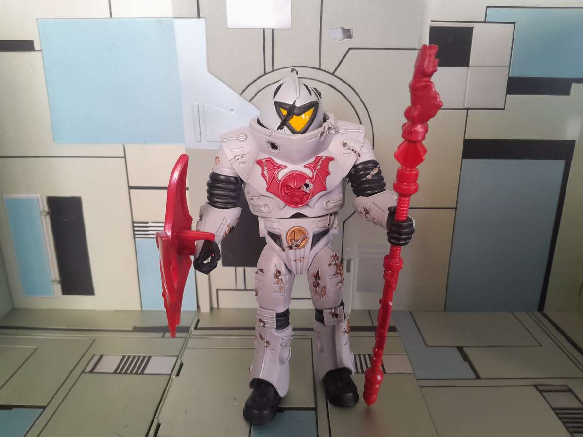 Masters of the Universe Classics Custom  Battle Damaged Horde Trooper Loose Figure With Accesories