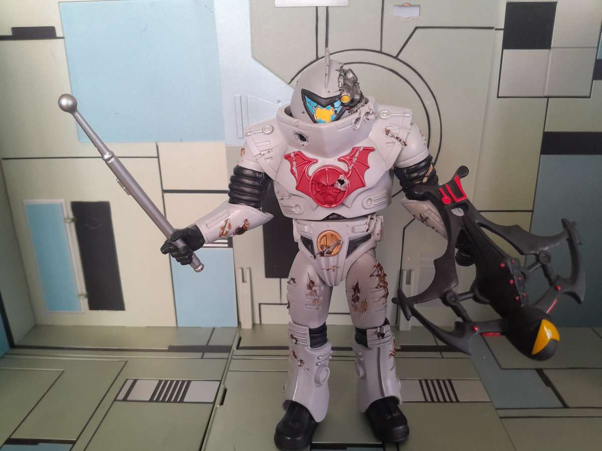 Masters of the Universe Classics Custom  Battle Damaged Horde Trooper Loose Figure With Accesories