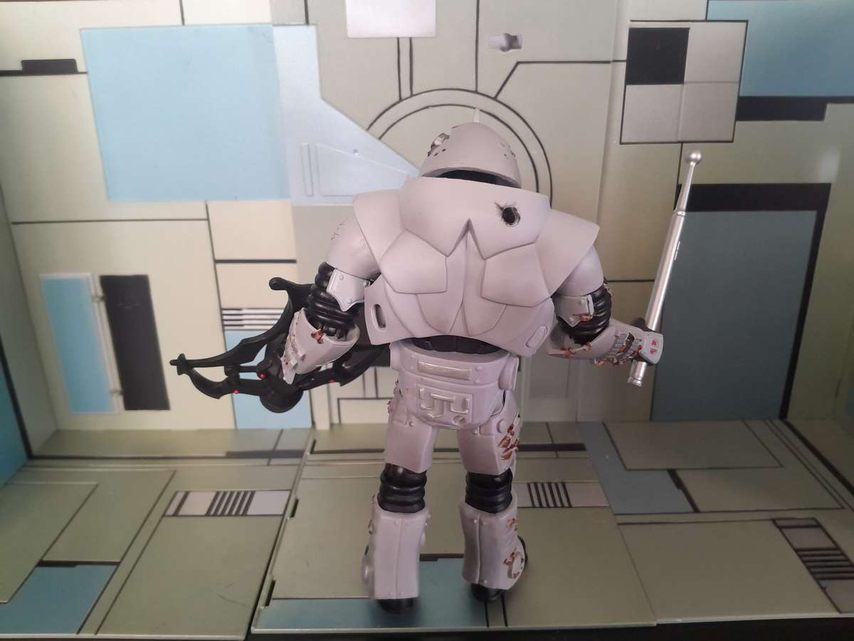 Masters of the Universe Classics Custom  Battle Damaged Horde Trooper Loose Figure With Accesories