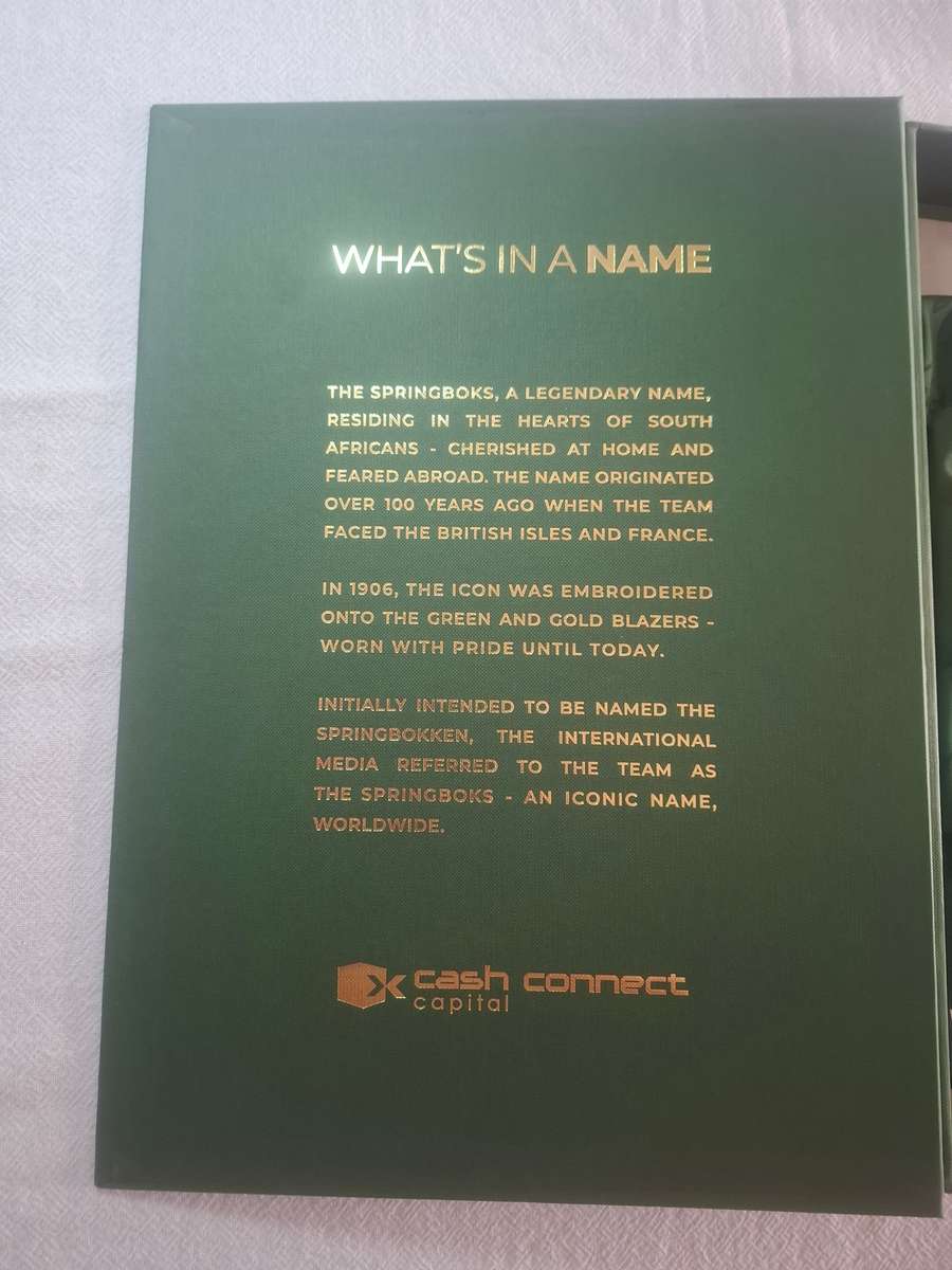 Springboks 2019 World Cup Champions Signed Player Issue Rugby Jersey Asics XL