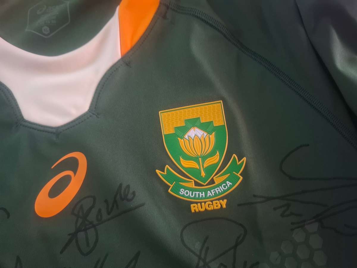 Springboks 2019 World Cup Champions Signed Player Issue Rugby Jersey Asics XL