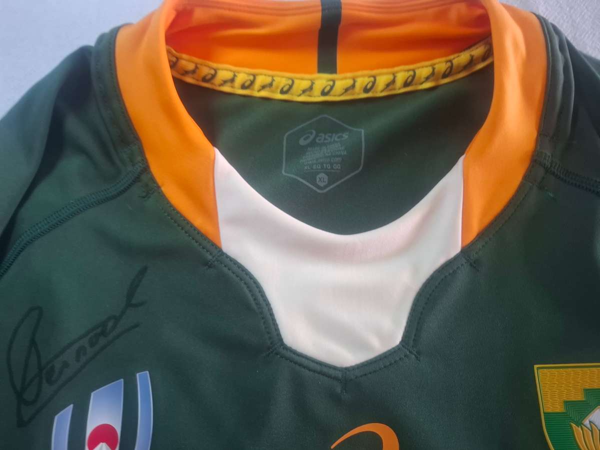 Springboks 2019 World Cup Champions Signed Player Issue Rugby Jersey Asics XL