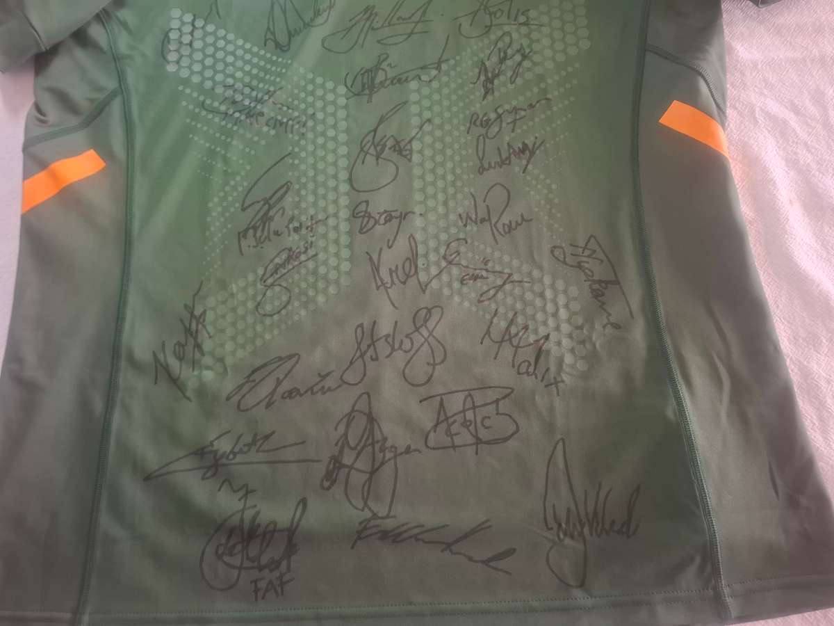Springboks 2019 World Cup Champions Signed Player Issue Rugby Jersey Asics XL