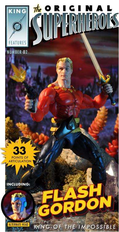 King Features The Original Superheroes Series Flash Gordon Mint on Card