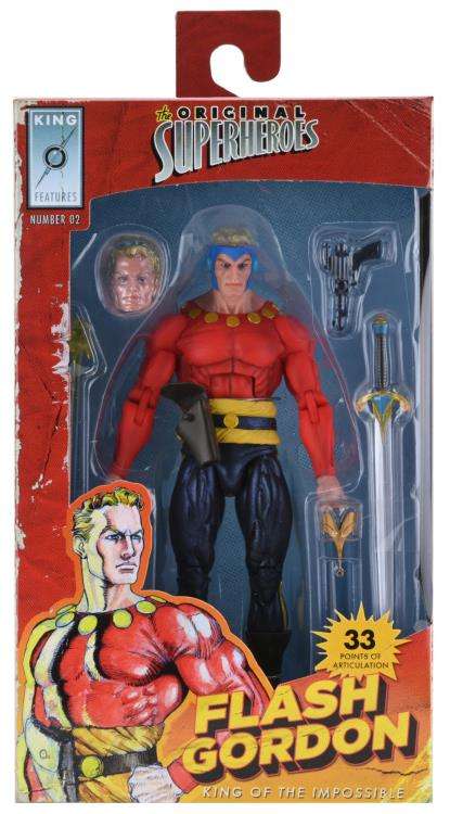 King Features The Original Superheroes Series Flash Gordon Mint on Card