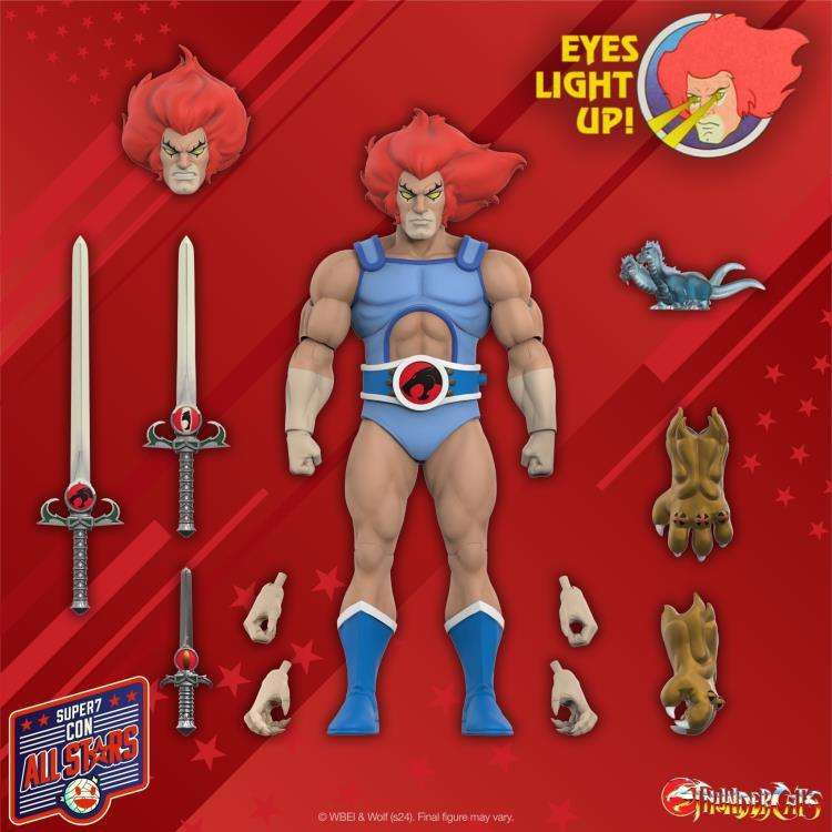Thundercats Ultimates Lion-O (LED Eyes) Mint on Card Action Figure With Accesories