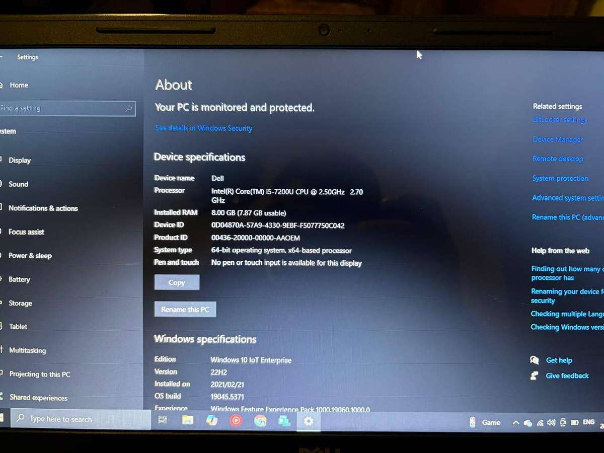 Dell Laptop  Reliable Performance & Excellent for Parts/Stationary Use!