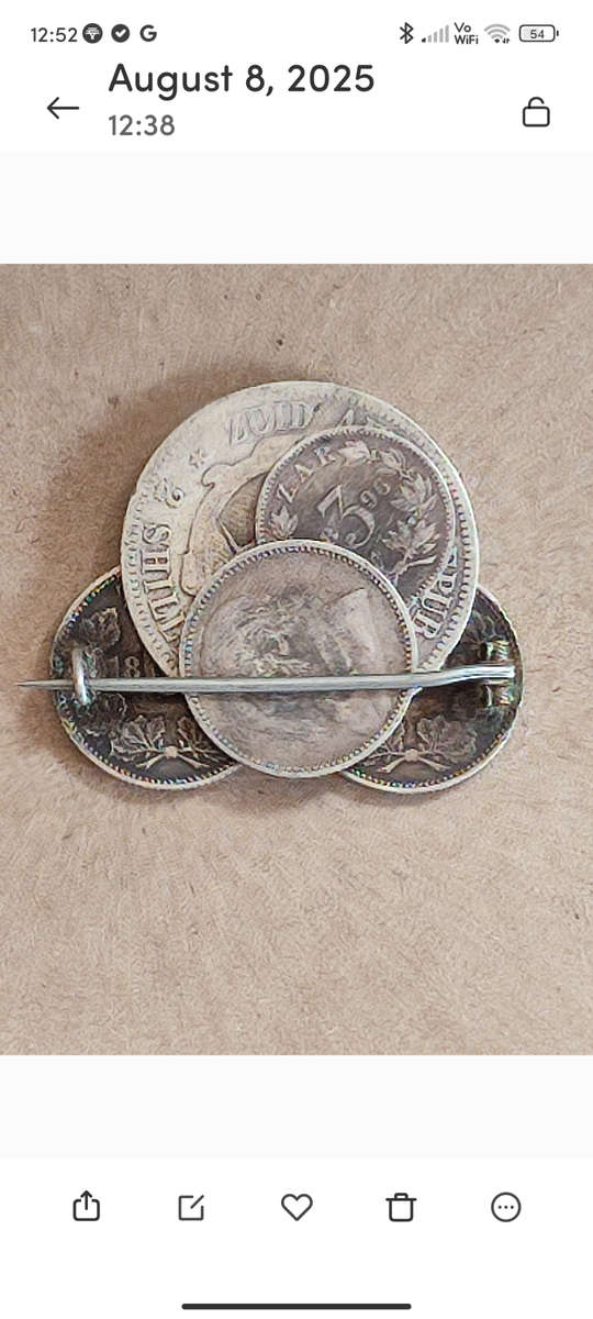 ZAR Silver broach