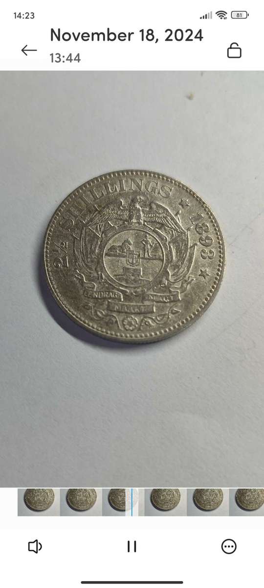 1893 ZAR 2.5 Shilling