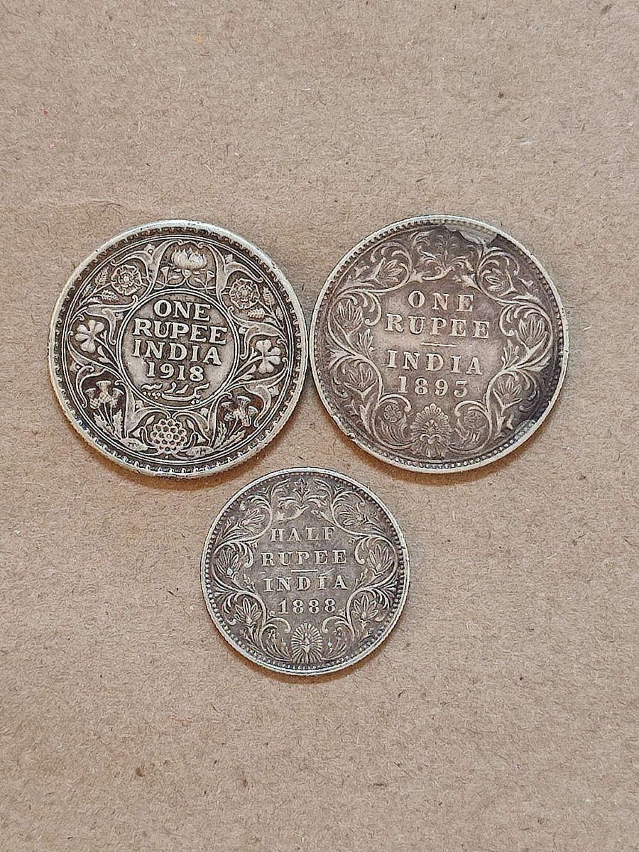 India SILVER Rupees  LOT