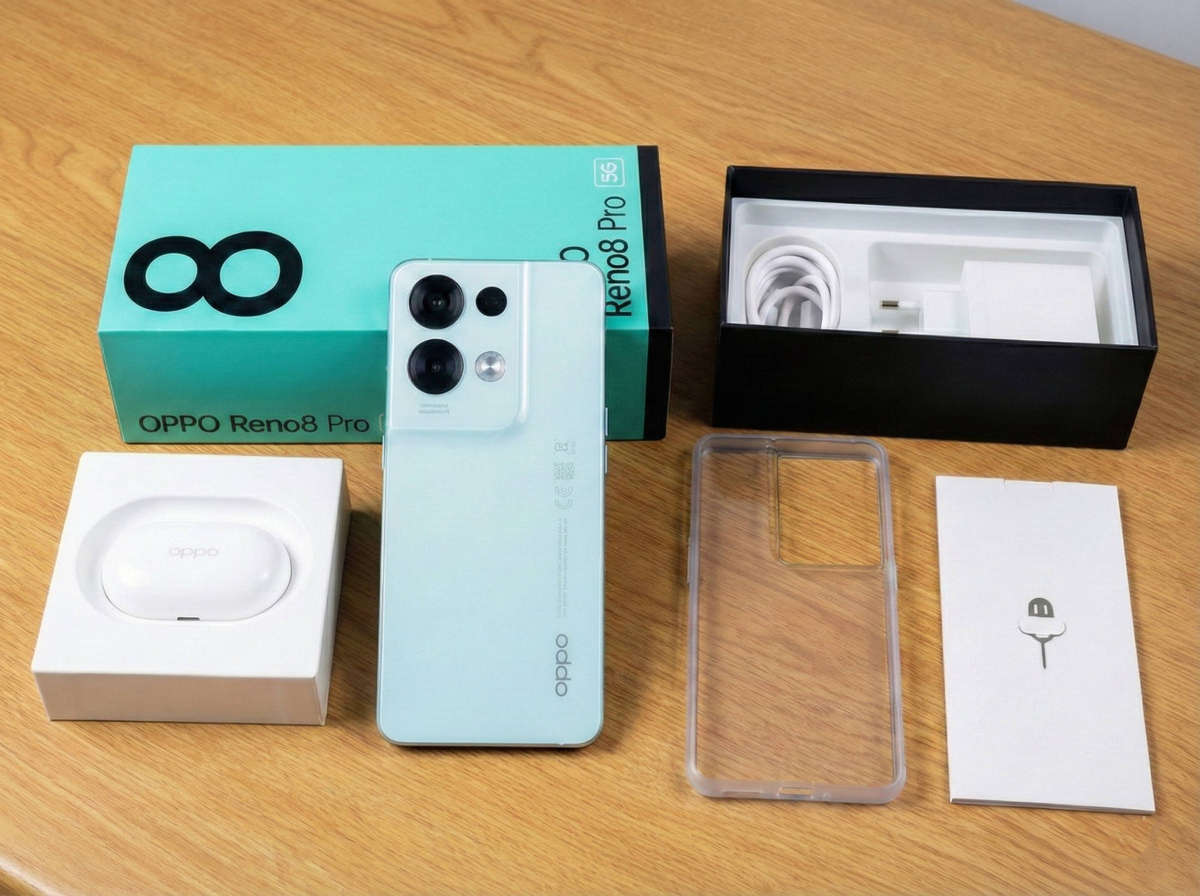 OPPO Reno 8 Pro 5G 256GB (Mint) + OPPO Enco Buds + Case