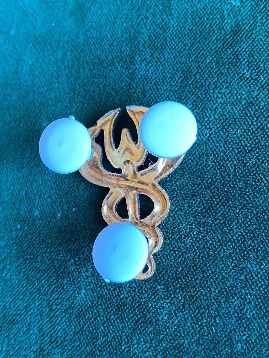 SA MEDICAL SERVICES BI-METAL BREAST BADGE-WORN BY WELFARE OFFICERS- 3 PINS