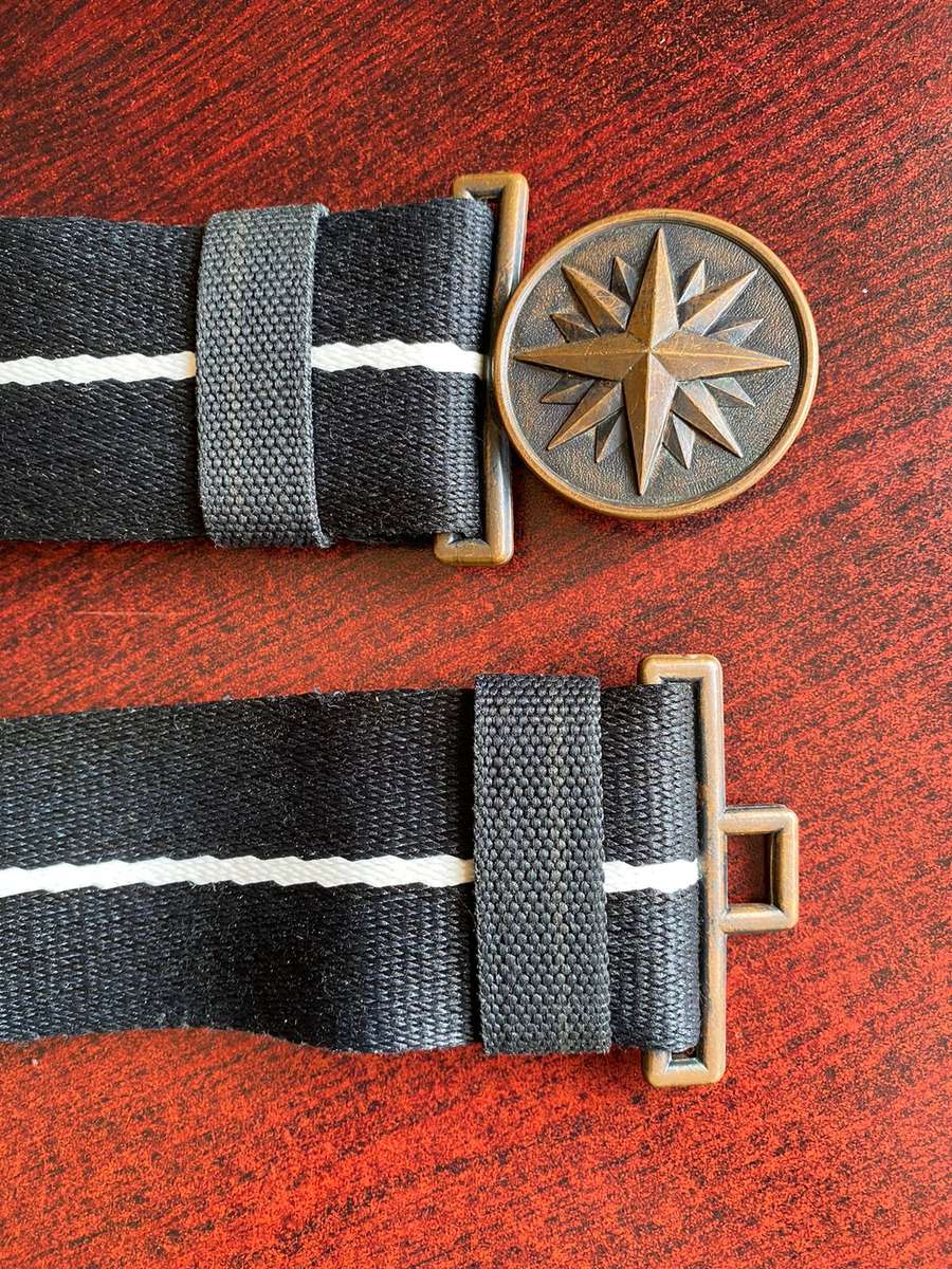 NUBERED RECCE REGIMENT BELT IN VERY GOOD CONDITON,COMPLETE WITH METAL AND MATERIAL SLIDER-EXTENDED