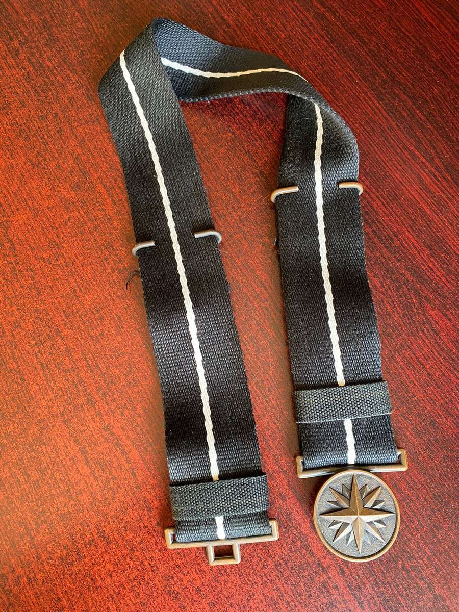 NUBERED RECCE REGIMENT BELT IN VERY GOOD CONDITON,COMPLETE WITH METAL AND MATERIAL SLIDER-EXTENDED