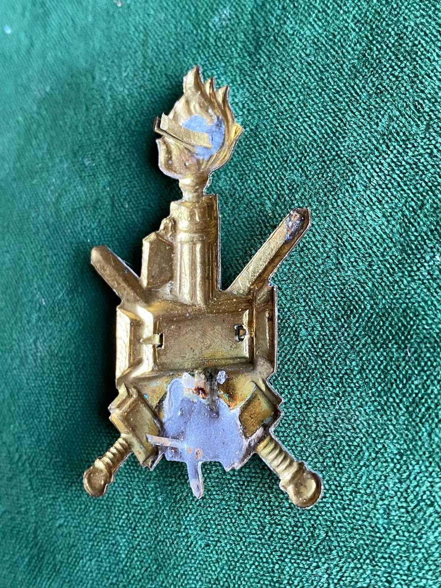 ITALIAN FASCIST CAP BADGE-WW2-BLACKSHIRTS BNS IN EAST AFRICA
