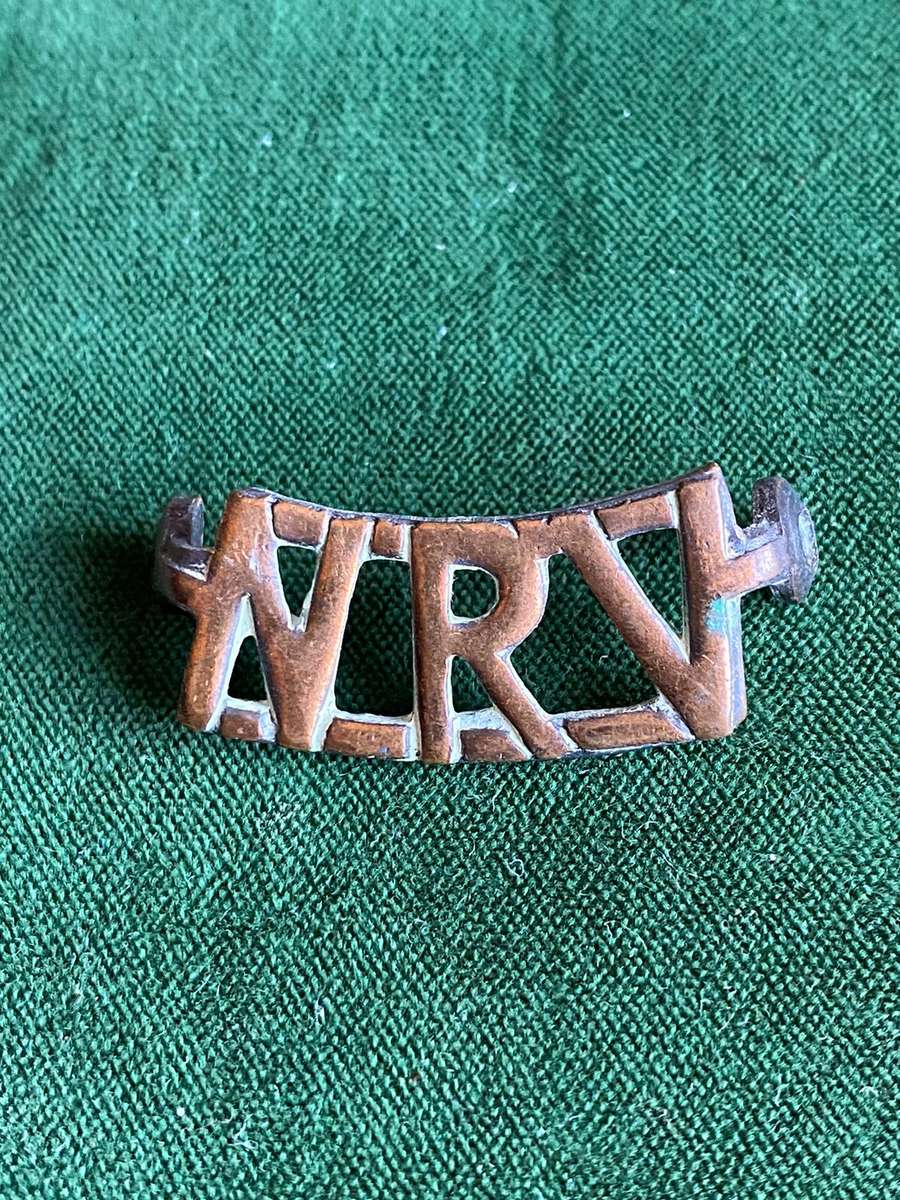 NATIONAL RESERVE VOLUNTEERS TITLE-WORN WW2- 2 LUGS