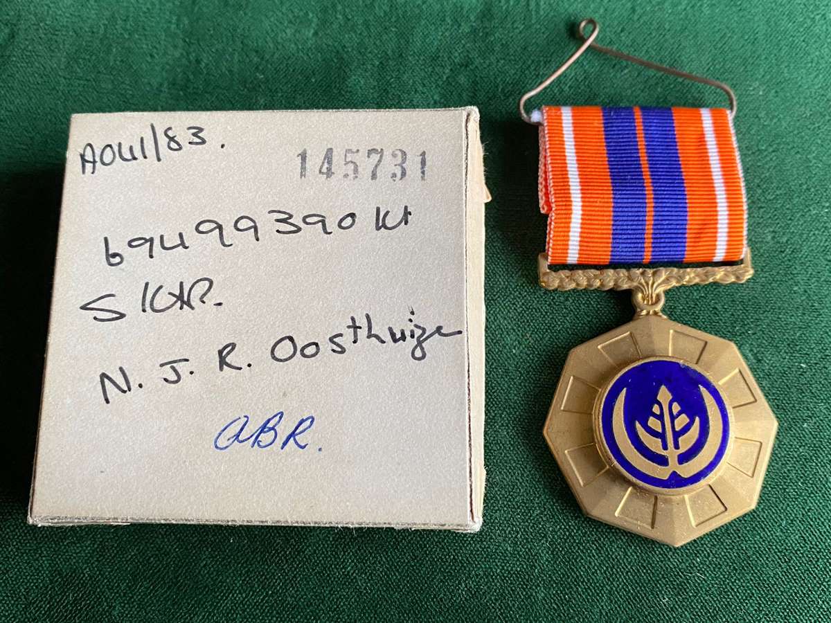 PRO PATRIA MEDAL IN ORIGINAL PRESENTATION BOX- SWA CAMPAIGN
