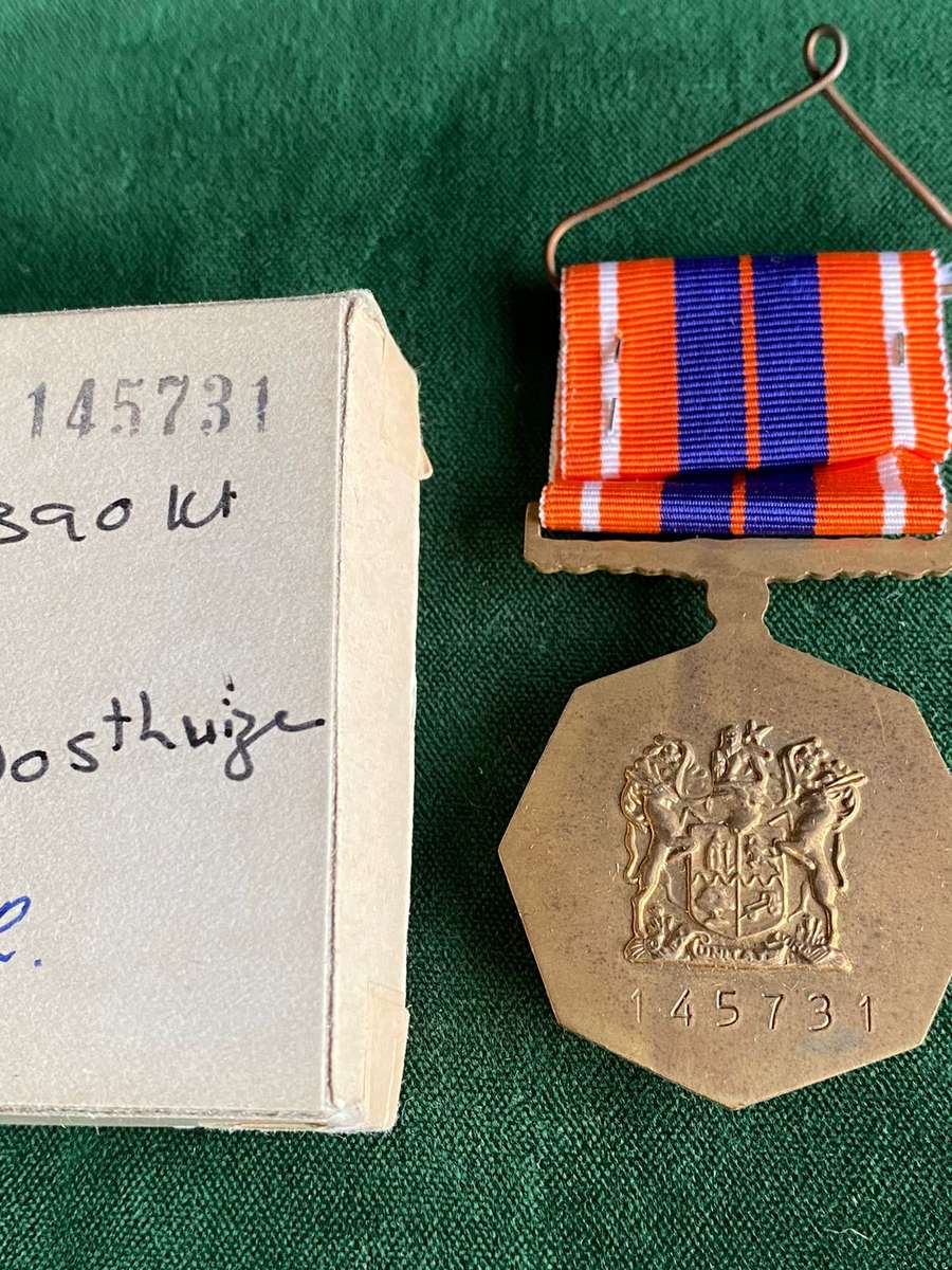 PRO PATRIA MEDAL IN ORIGINAL PRESENTATION BOX- SWA CAMPAIGN