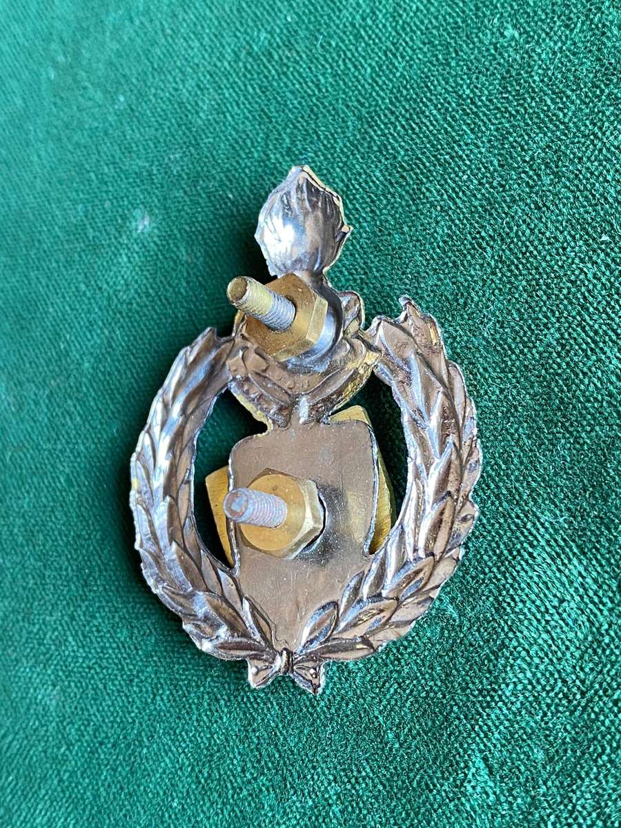 6 FIELD ENGINEER REGT. CAP BADGE-APPROVED IN 1993-LUGS INTACT