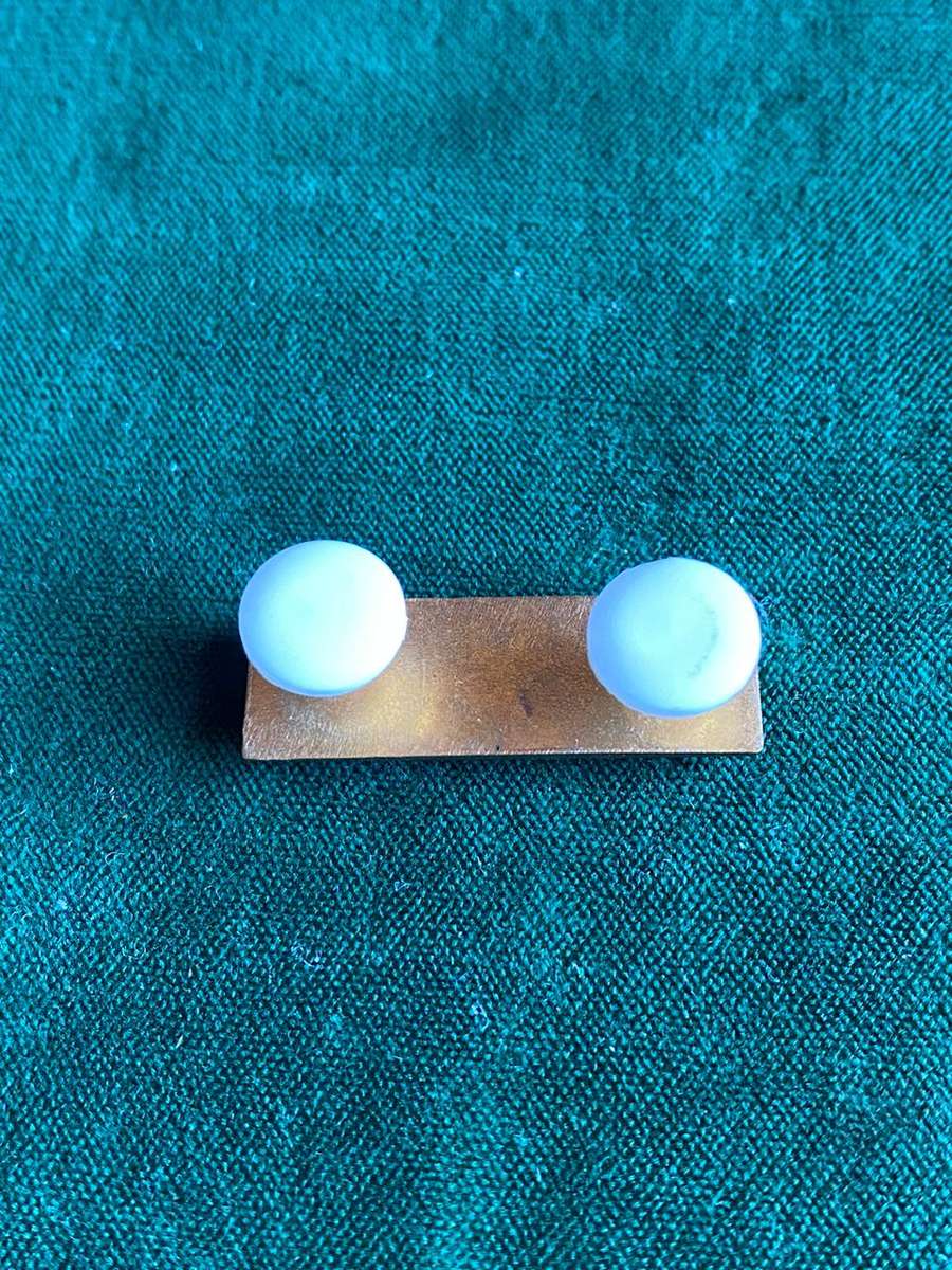 PERSONNEL SERVICES CORPS BERET BAR-SPECTRUM ORANGE/WHITE/SPECTRUM ORANGE-APPROVED 1978- 2 PINS