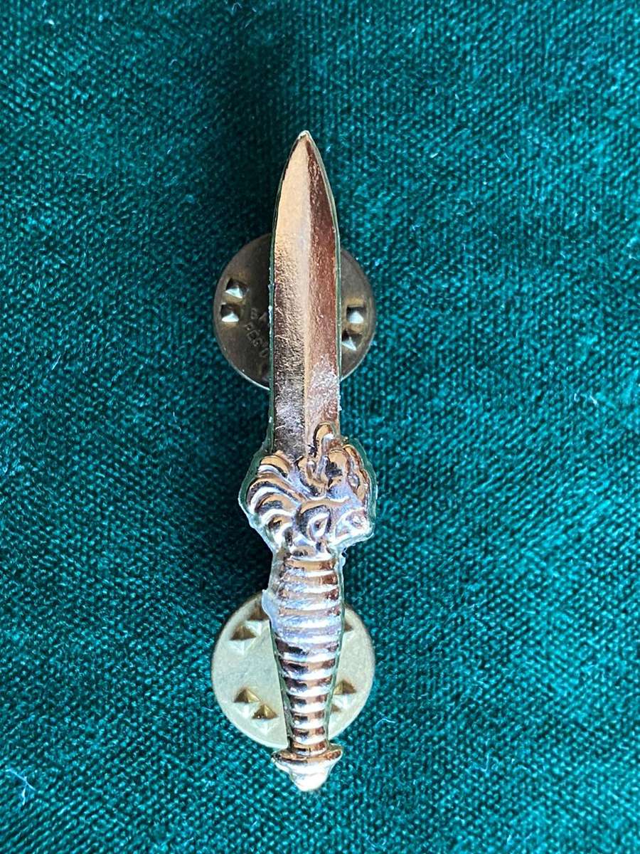 SWA 91 BRIGADE GOLD OPERATIONAL PROFICIENCY BREAST BADGE-APPROVED IN 1985-ORIGINAL- 2 PINS -THERE IS