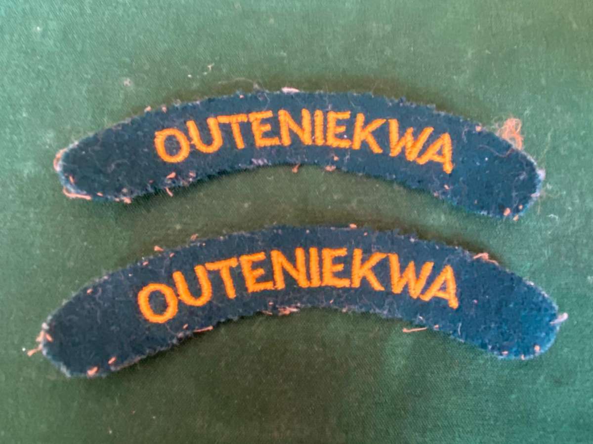 OUTENIEKWA CLOTH TITLE PAIR-WORN 1960'S-1970'S