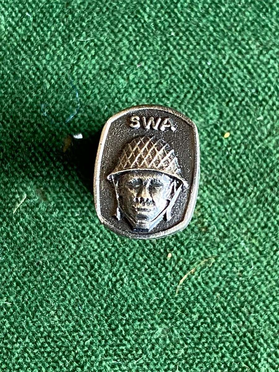 SWA LAPEL BADGE-THE ITEMS COMES FROM A WELL KNOWN COLLECTION FROM COL. RADMORE, INTEL. OFFICER IN TH