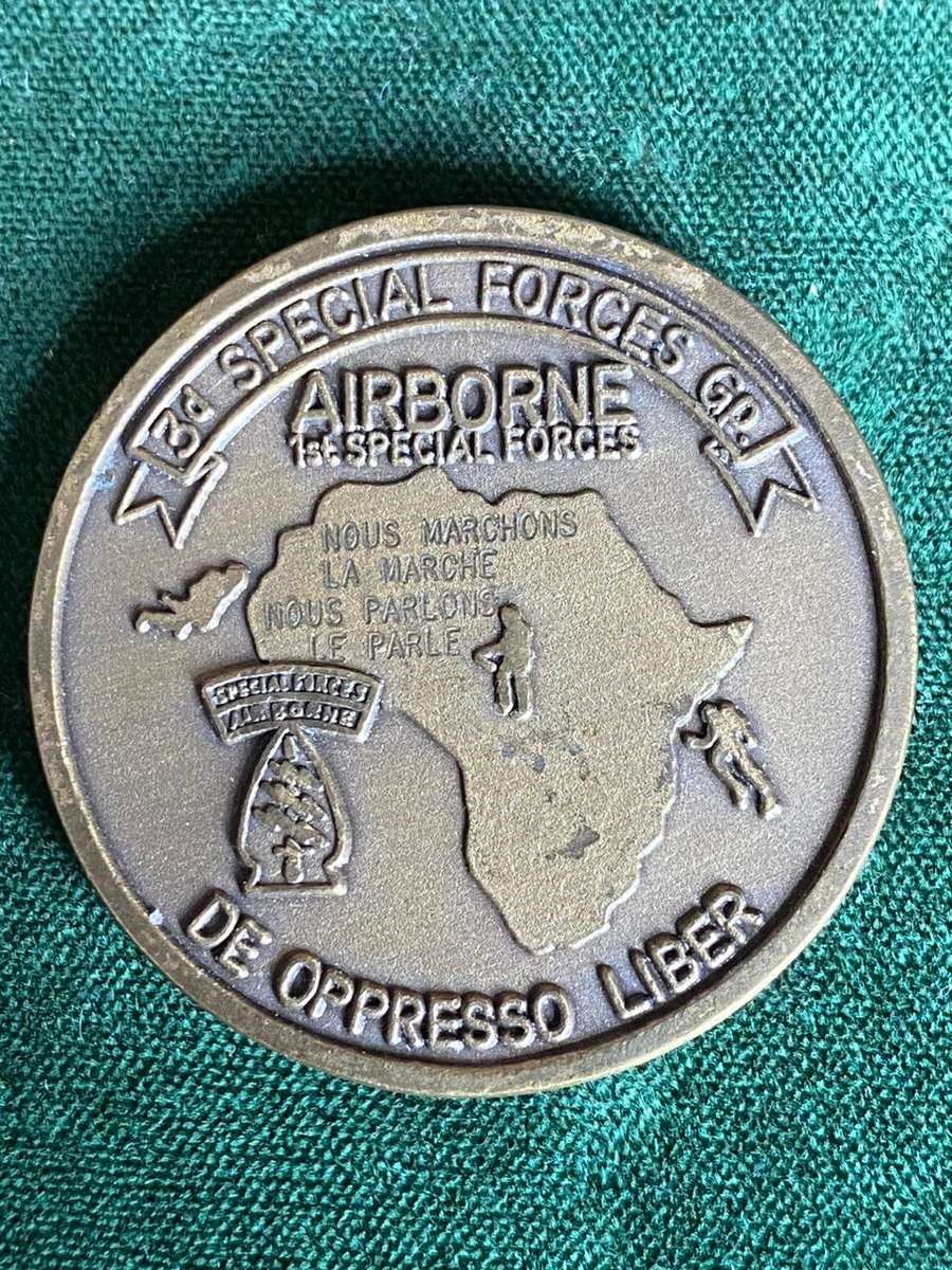 US ARMY 3RD SPECIAL FORCES GROUP (AIRBORNE) CHALLENGE COIN